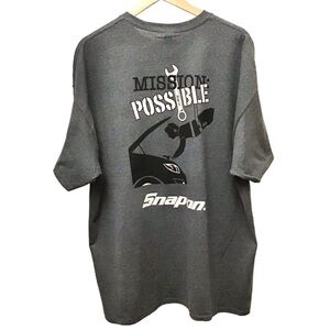 Snap-On NWT T Shirt 2XL Men’s Tee Gray Tools Mechanic New With Tags